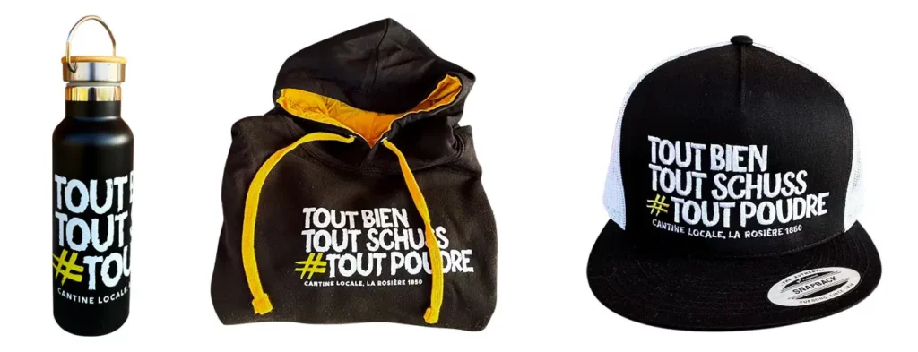 Tous les Goodies, Casquette, Sweatshirt et Gourde